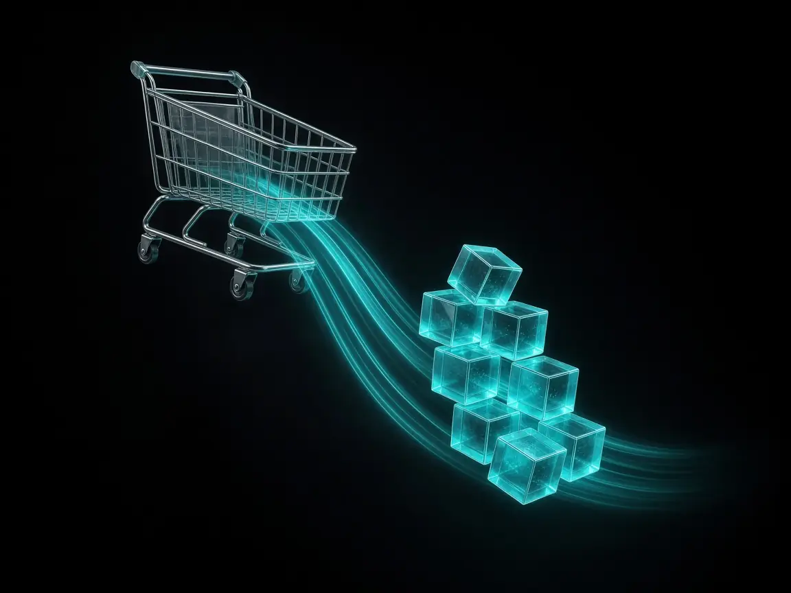 Generated abstract illustration for MCV.ONE Commerce